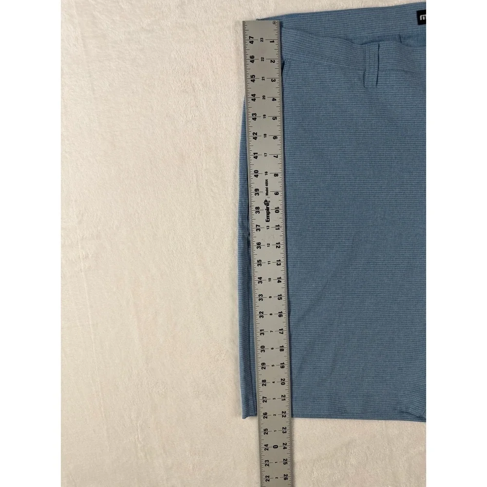Travis Mathew Beck Golf Shorts Performance Stretch Poly Blend Blue Men's Size 40